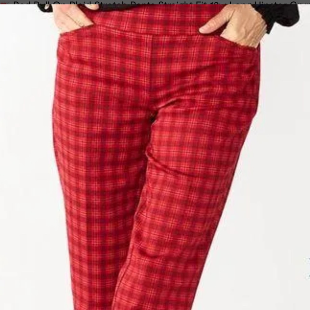 Croft & Barrow Woman's Effortless Stretch Pants Sz16 Cotton Blend Brand NWT